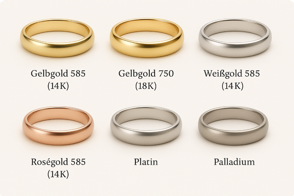 Welches Material für meinen Ring?