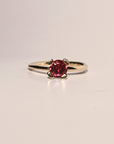 MELINA Ring | Dunkelrosa Turmalin
