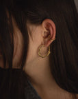 Tendril bold Hoops