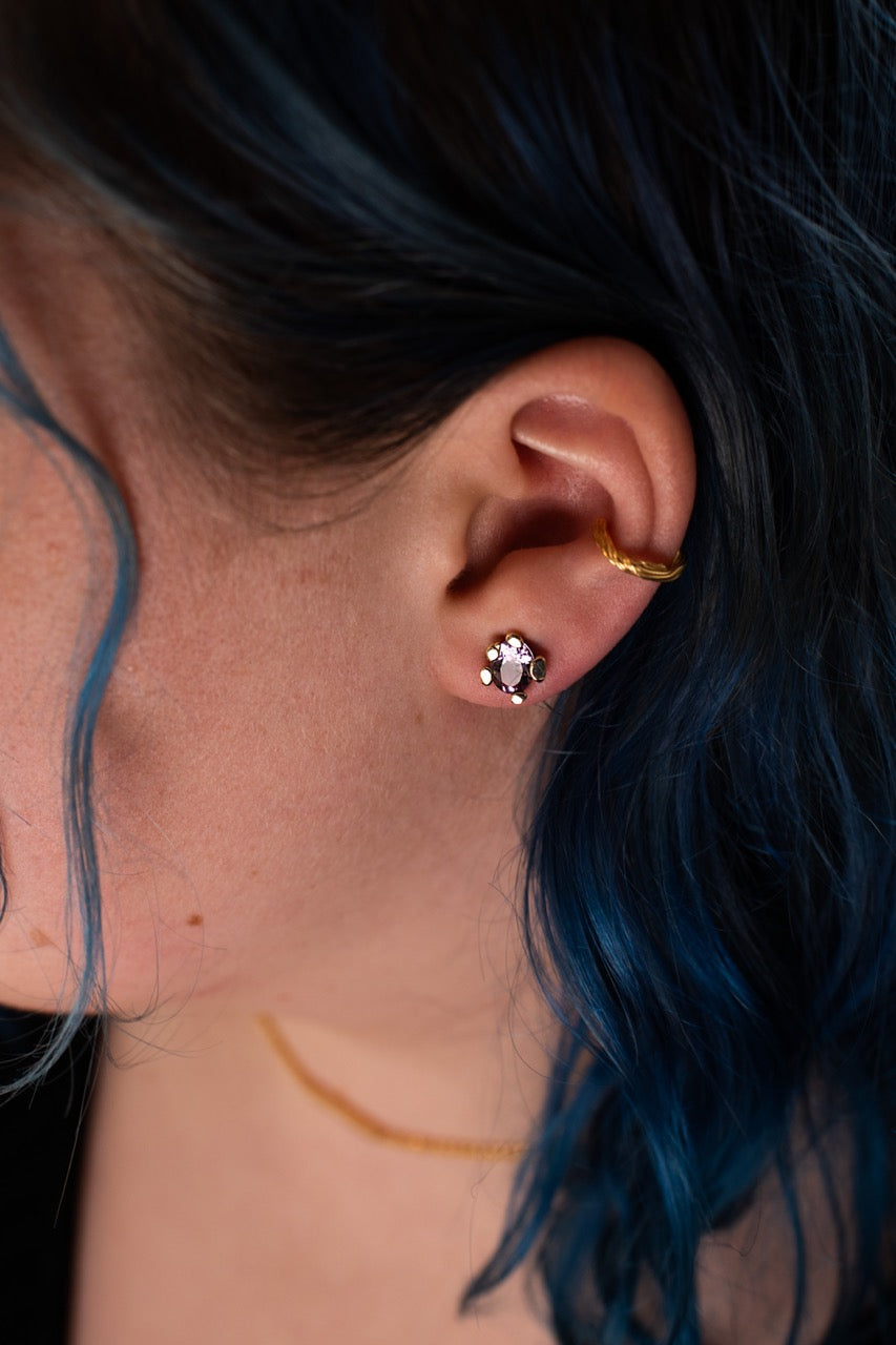 AURELIA Studs | Amethyst