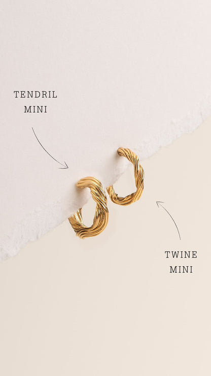 Tendril mini Hoops