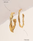 Tendril bold Hoops