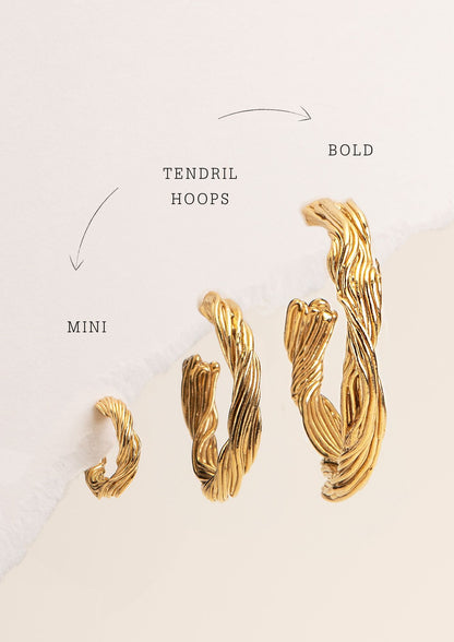 Tendril mini Hoops