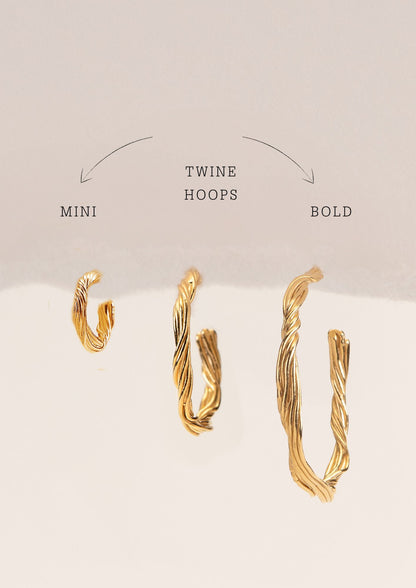 Twine bold Hoops