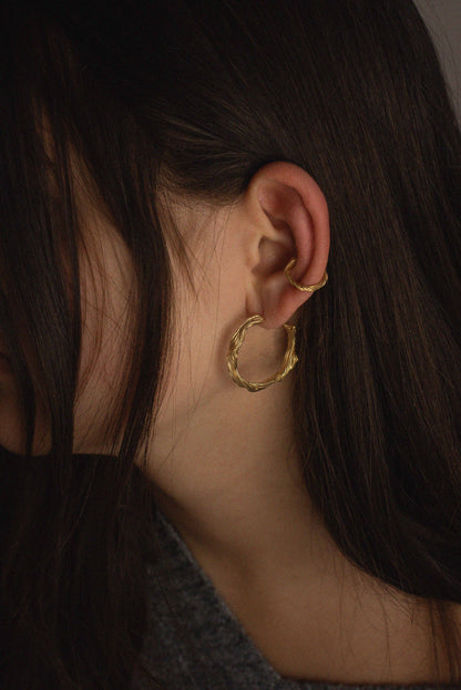 Tendril bold Hoops