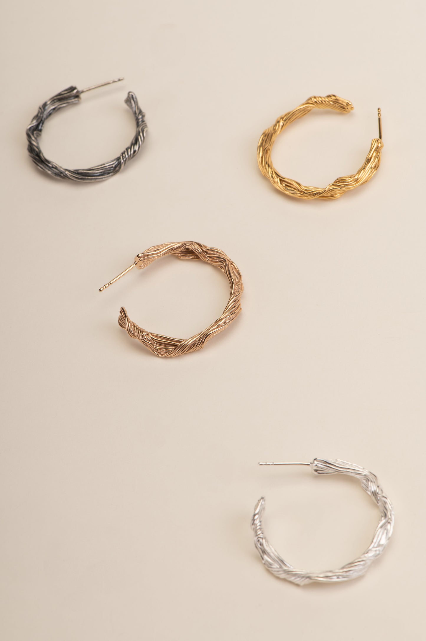 Tendril bold Hoops