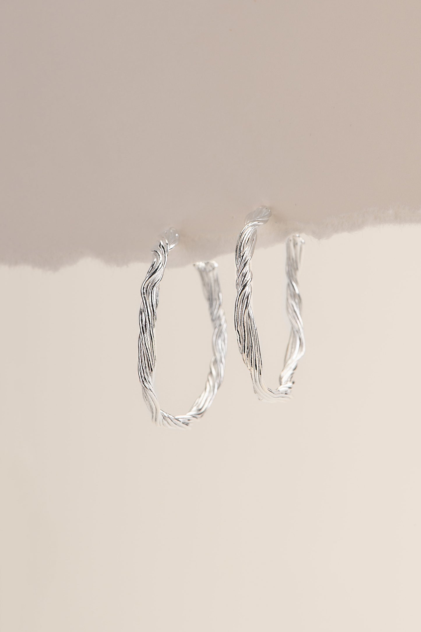 Twine bold Hoops